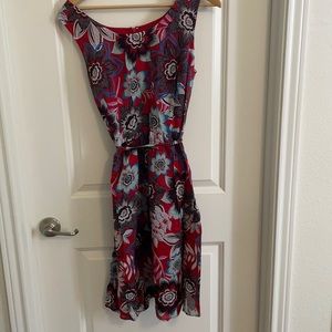 Talbots red floral sundress